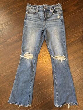 American Eagle Next Level Stretch High Rise Skinny Kick Jeans